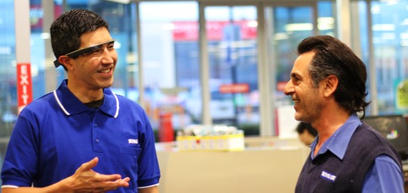 We used Google Glass to create a store tour for our customers.